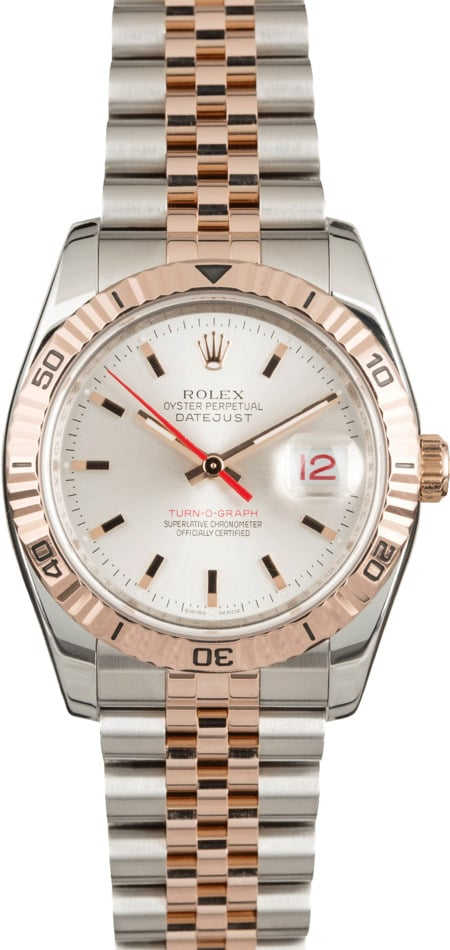 Used Rolex Datejust 116261 Two Tone Everose Thunderbird