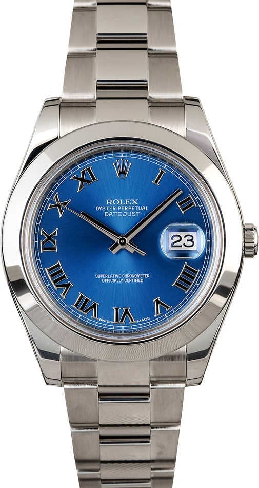 Rolex Datejust II Ref 116300 Blue
