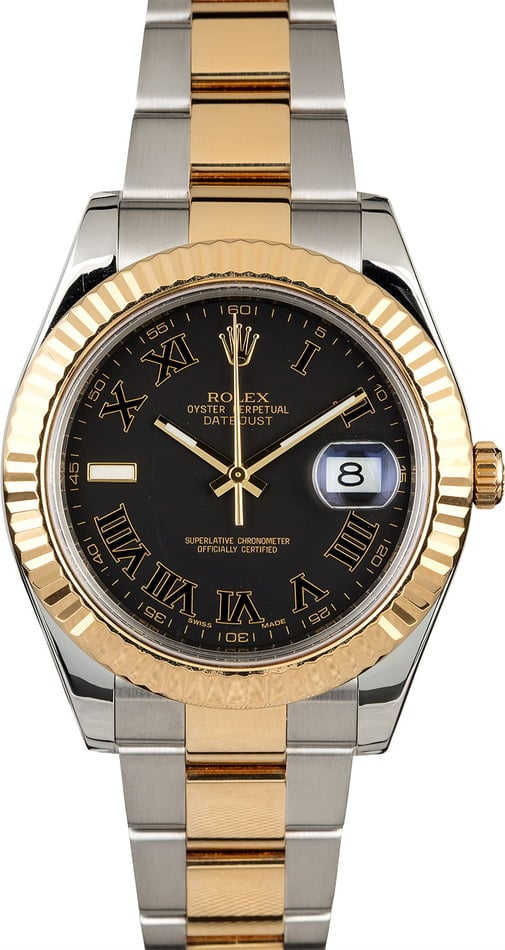 Used Rolex Datejust 116333 Slate Roman Dial