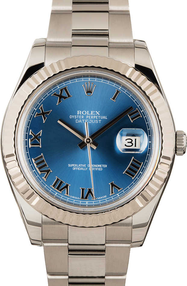Rolex Datejust II 116334 Blue Watches - Bob's Watches