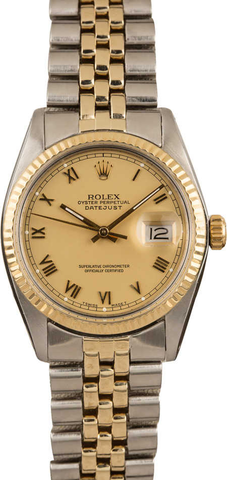 Pre-Owned Rolex Datejust 16013 Roman Markers