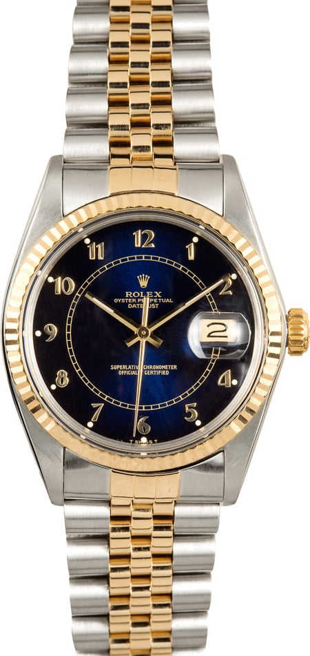 Rolex Datejust 16013 Blue Watches - Bob's Watches