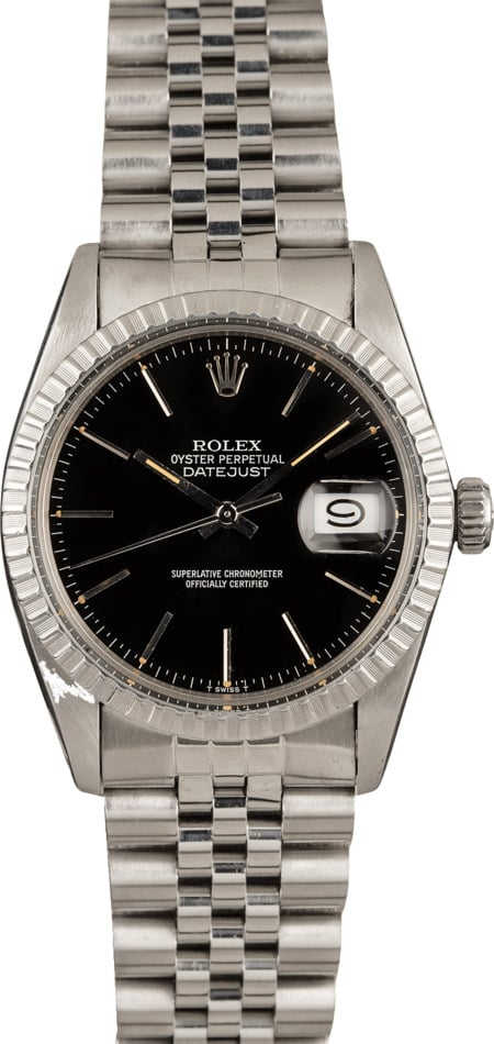 Used Rolex Datejust 16030 Black Index Dial