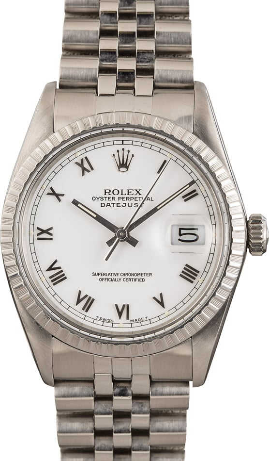 Rolex Datejust 16030 White Roman