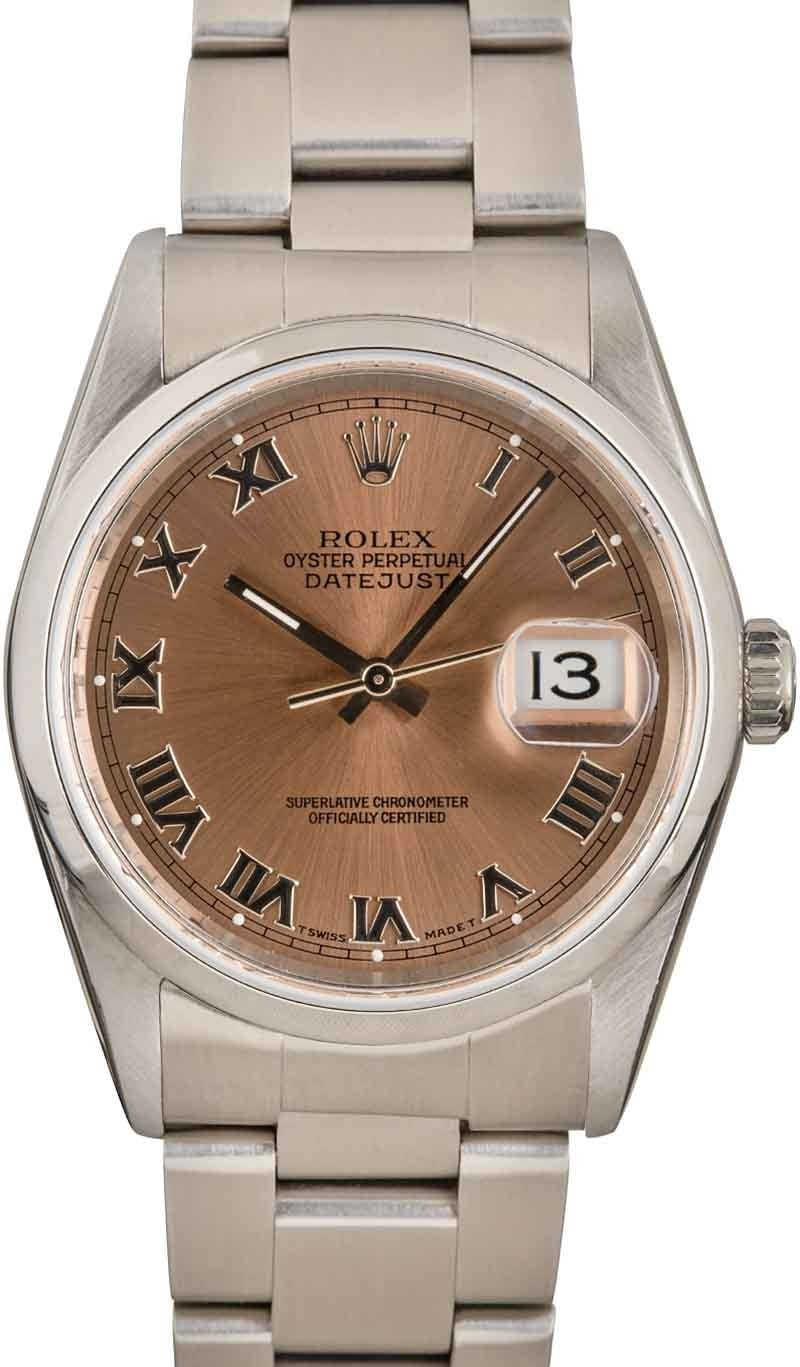 Rolex Datejust Stainless Watch 16200