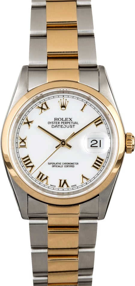 Rolex Datejust 16203 White Dial