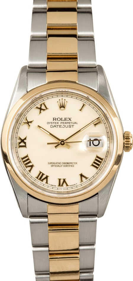 Rolex Datejust 16203 Ivory Dial