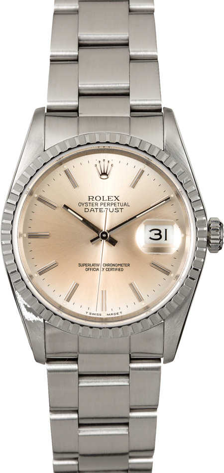 Men's Rolex Datejust 16220 Silver
