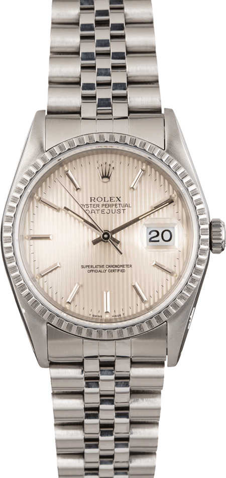 6 【美品】ROLEX DATEJUST用 箱のみECO仕様タグ・冊子・ Rolex Datejust 16220 Silver 1991 with original box and papers