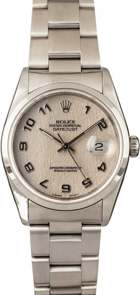 Pre-Owned Rolex DateJust 16200 Ivory Jubilee Dial T