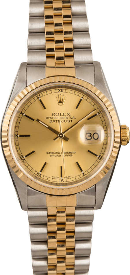 Pre-Owned Rolex Datejust 16233 Two Tone Model
