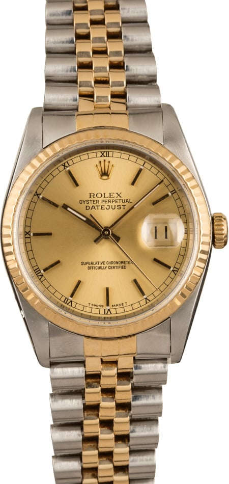 Buy Used Rolex Datejust 16233 Bob s Watches Sku 129027