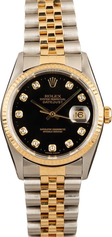 Pre-Owned Rolex Datejust 16233 Diamonds