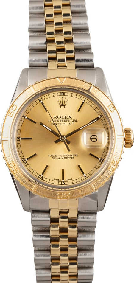 Used Rolex Thunderbird DateJust 16253 Steel and Gold