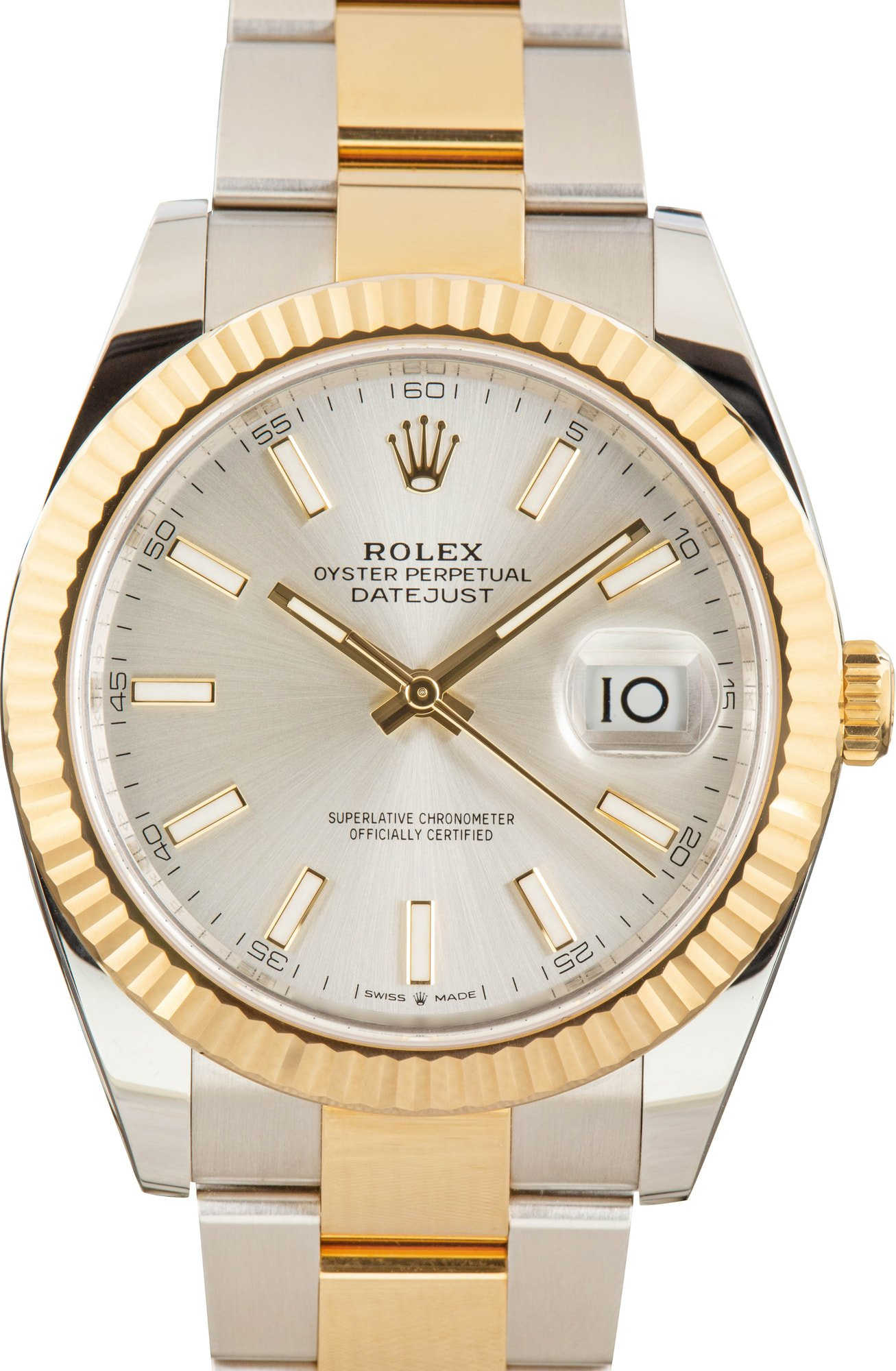 Pre-Owned Rolex Datejust 41 Ref 126333 Silver Dial