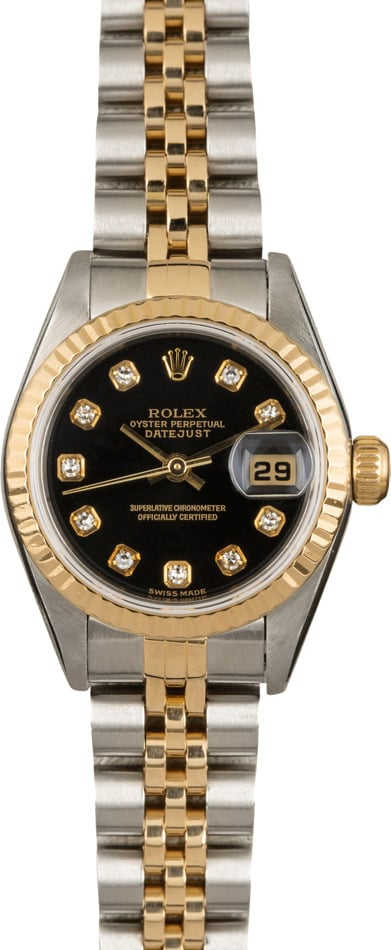 Rolex Datejust 79173 Black Diamond Dial