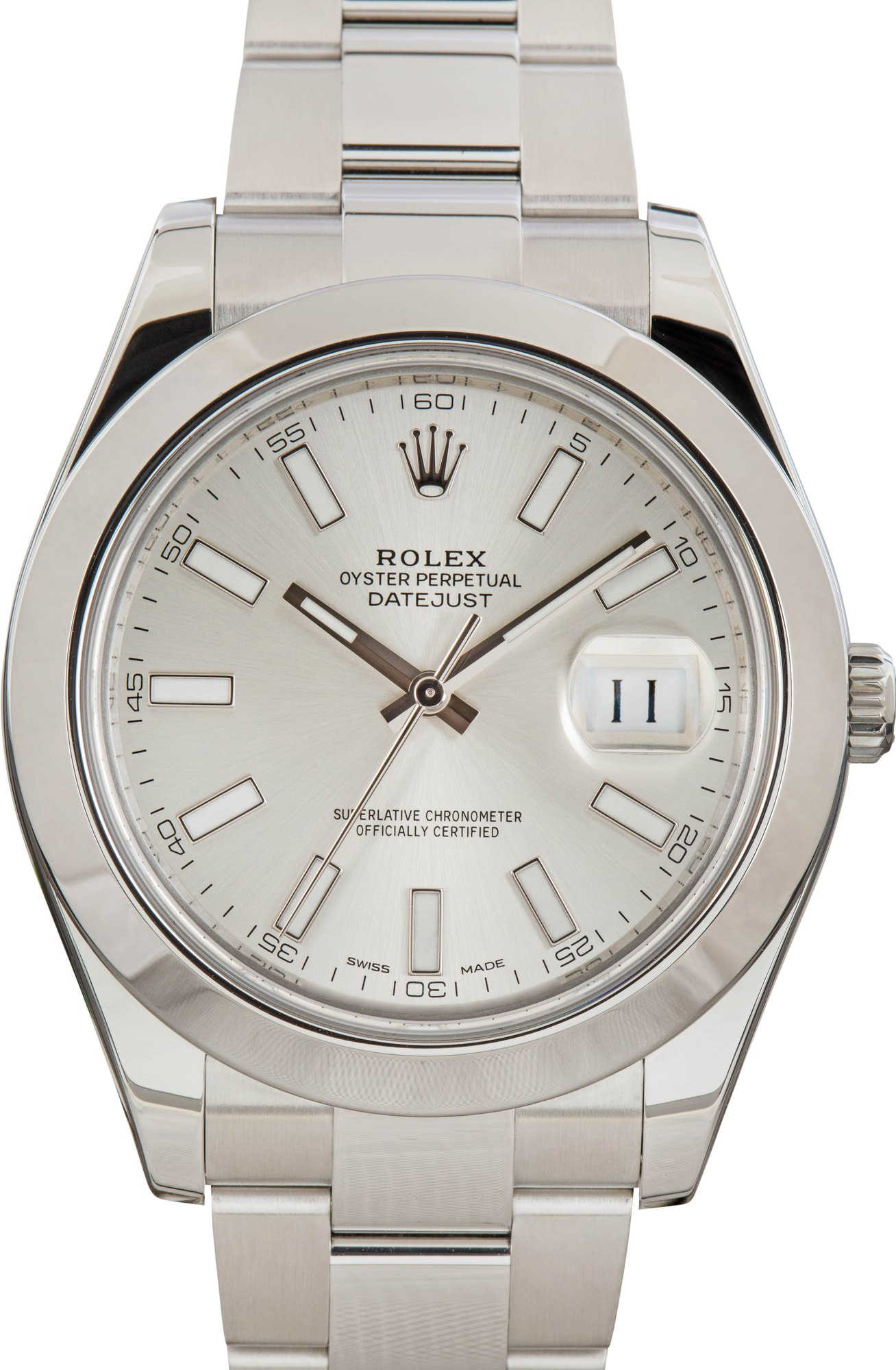 Rolex Datejust II Ref 116300 Silver Dial