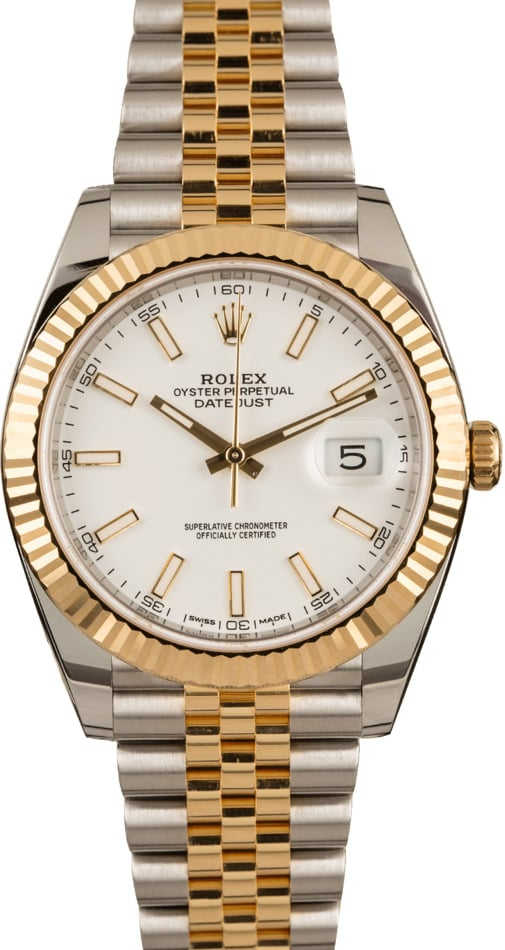 Pre-Owned Rolex Datejust 126333 White Index Dial