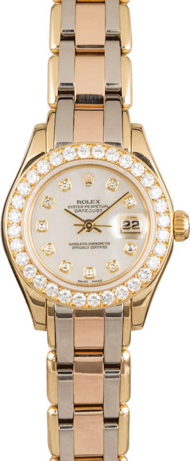 Ladies Rolex 18K Pearlmaster 69298