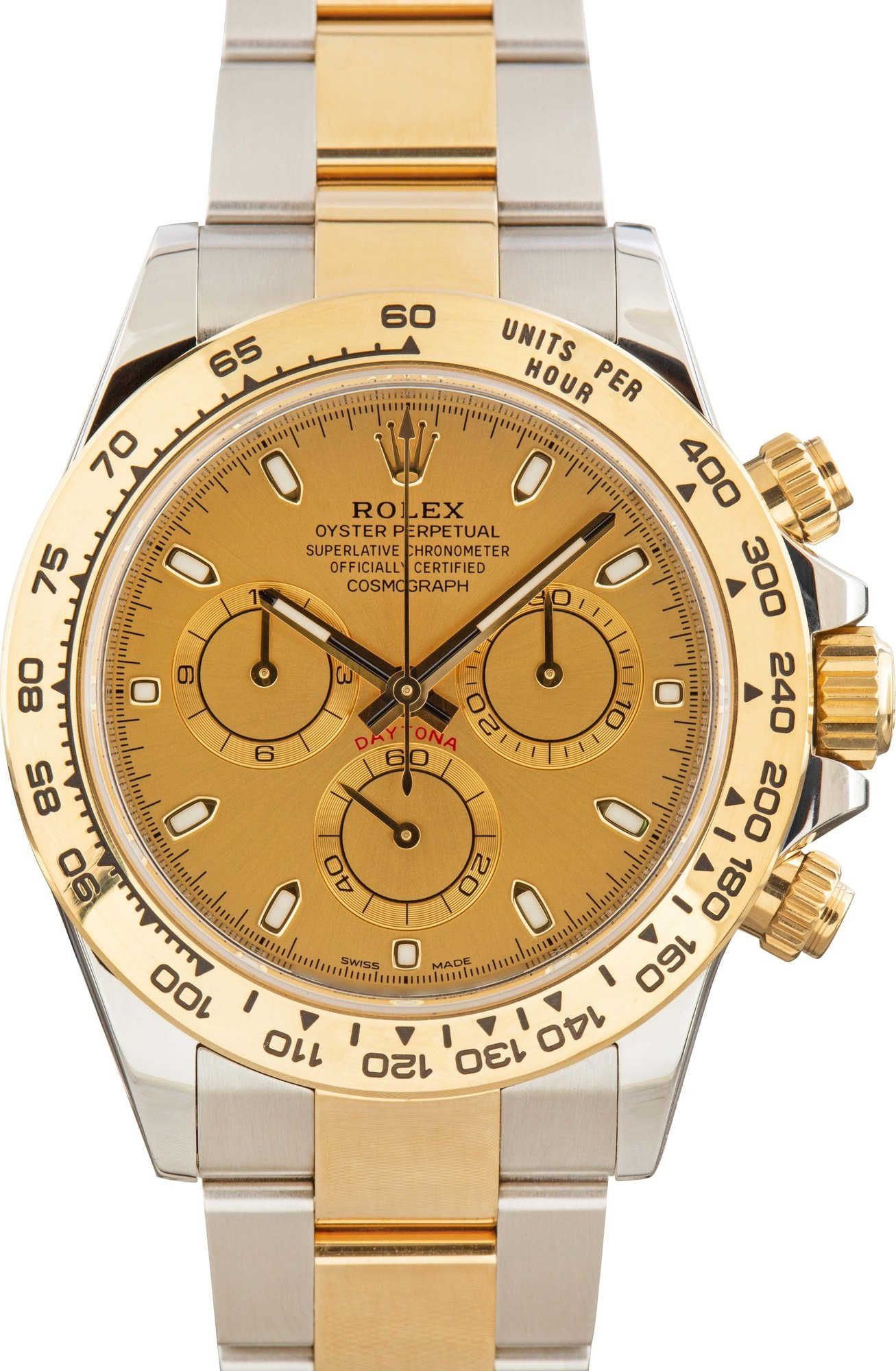 Used Rolex Daytona Two Tone Cosmograph 116503 Champagne Dial