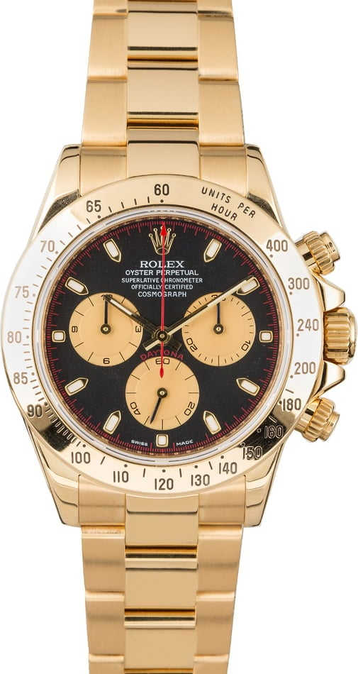 Rolex Daytona 116528 Yellow Gold Black Dial