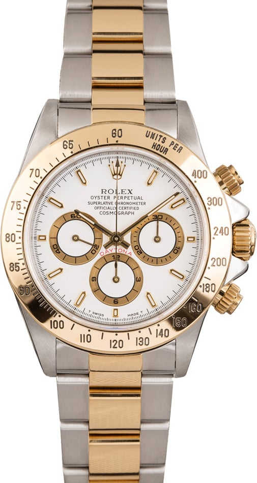 Rolex Two Tone Daytona 16523 White Dial
