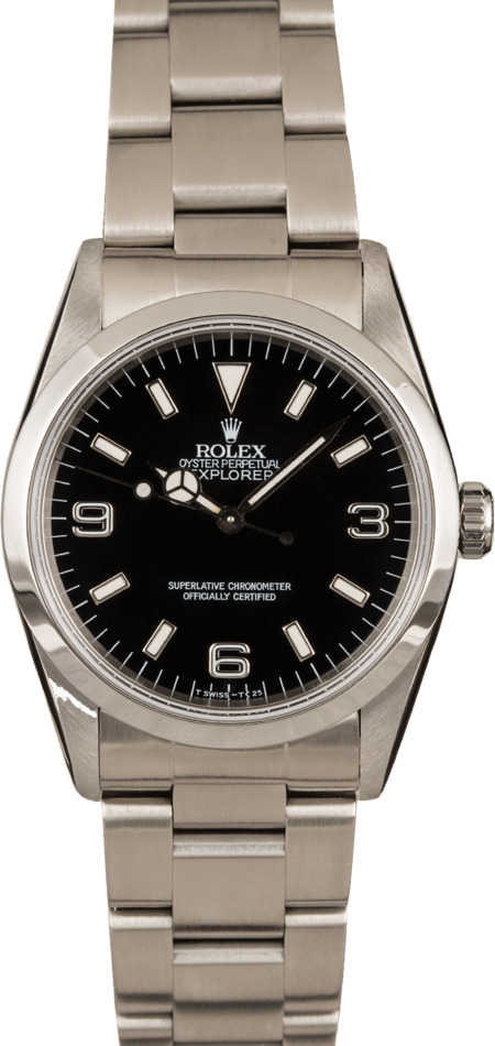 Pre-Owned Rolex Explorer 14270 Smooth Bezel