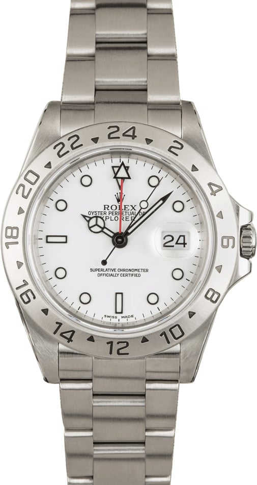 Rolex Explorer 16570 'Polar' White Dial