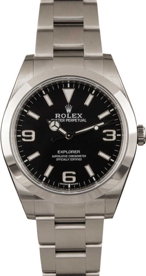 Unworn Rolex Explorer 214270 Black Dial t