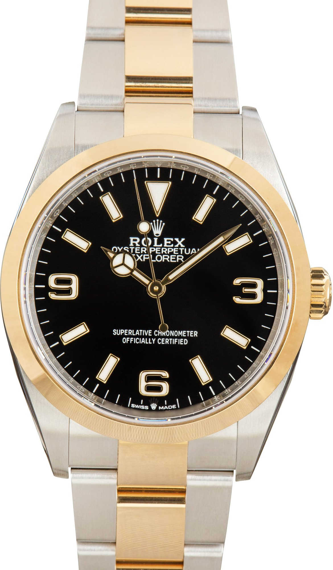 Rolex Explorer 36 Ref 124273 Steel & 18k Yellow Gold
