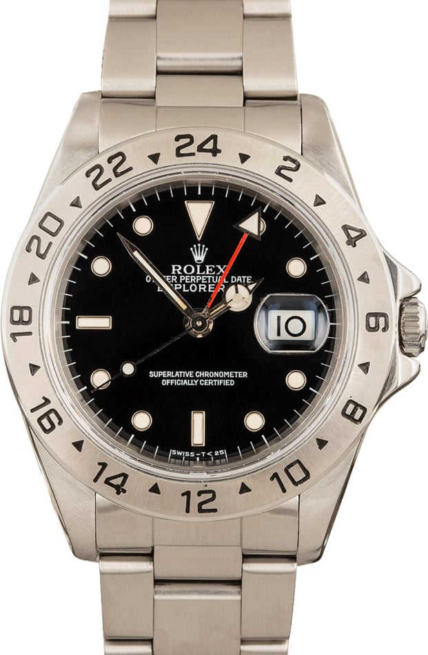 Authentic Rolex Explorer II 16570 Black
