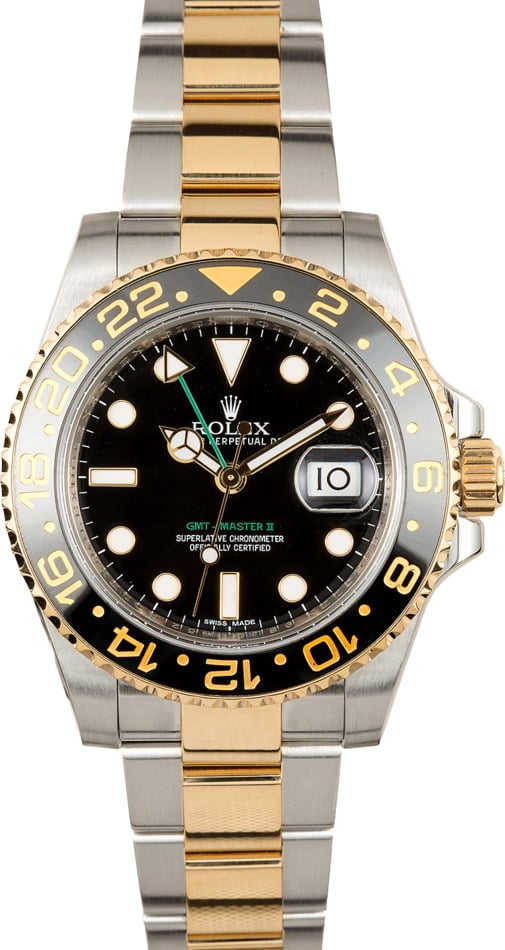 Rolex GMT Master II Two-Tone 116713 Ceramic Bezel