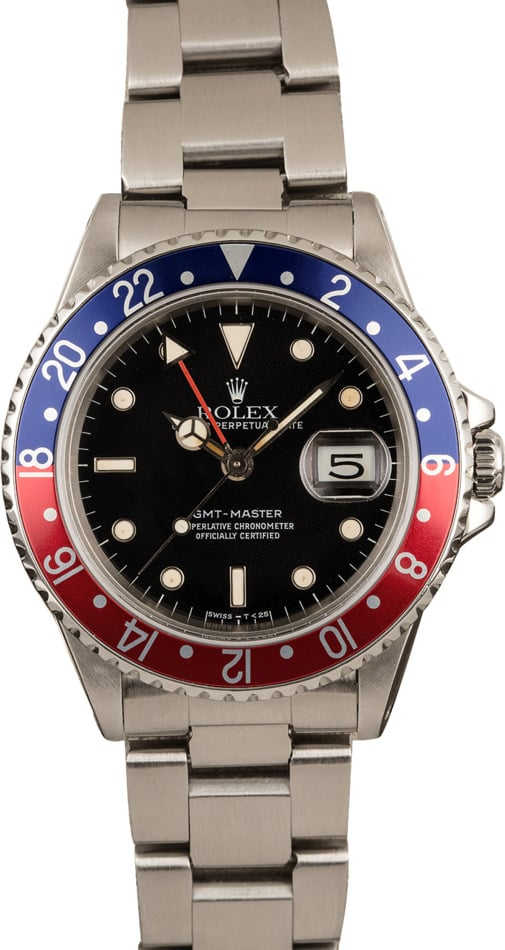 Used Rolex GMT-Master II Ref 16700 'Pepsi' Insert