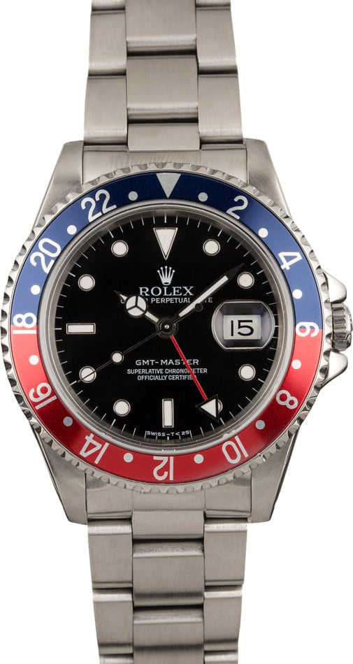 Pre Owned Rolex GMT-Master 'Pepsi' 16700