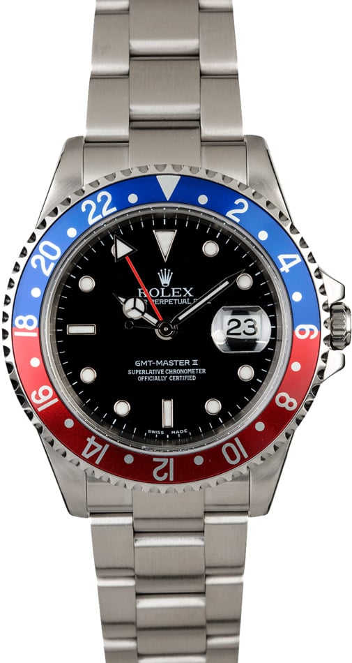 Rolex GMT-Master II 'Pepsi' 16710 No Holes Case