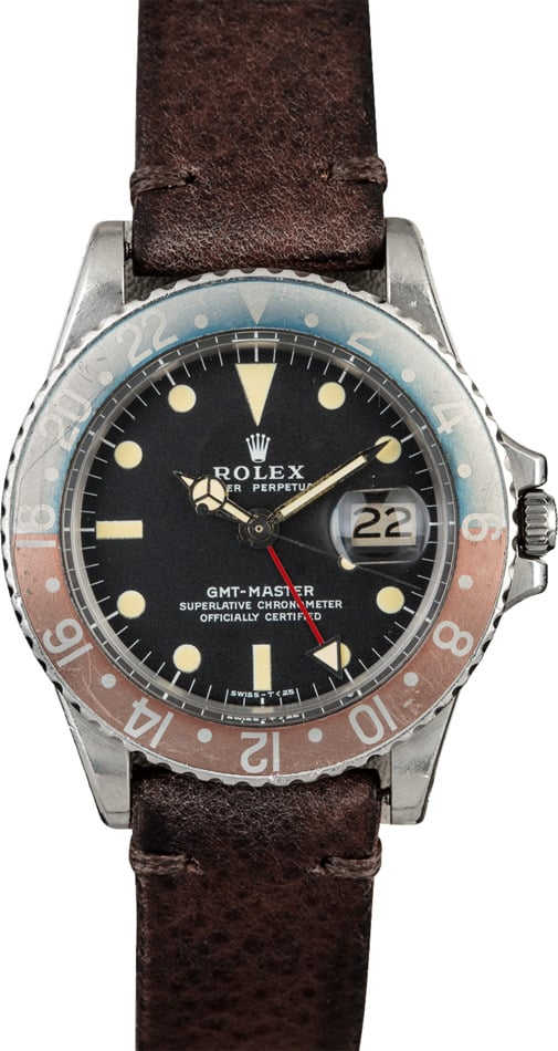 Vintage 1971 Rolex GMT-Master 1675 Pepsi