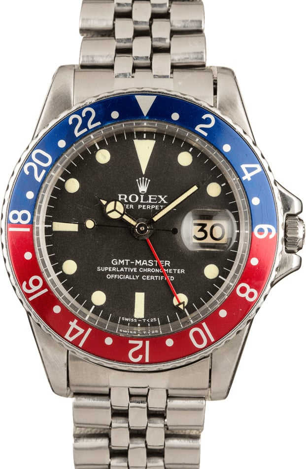 Rolex Vintage 1966 GMT Master 1675 Pepsi Bezel