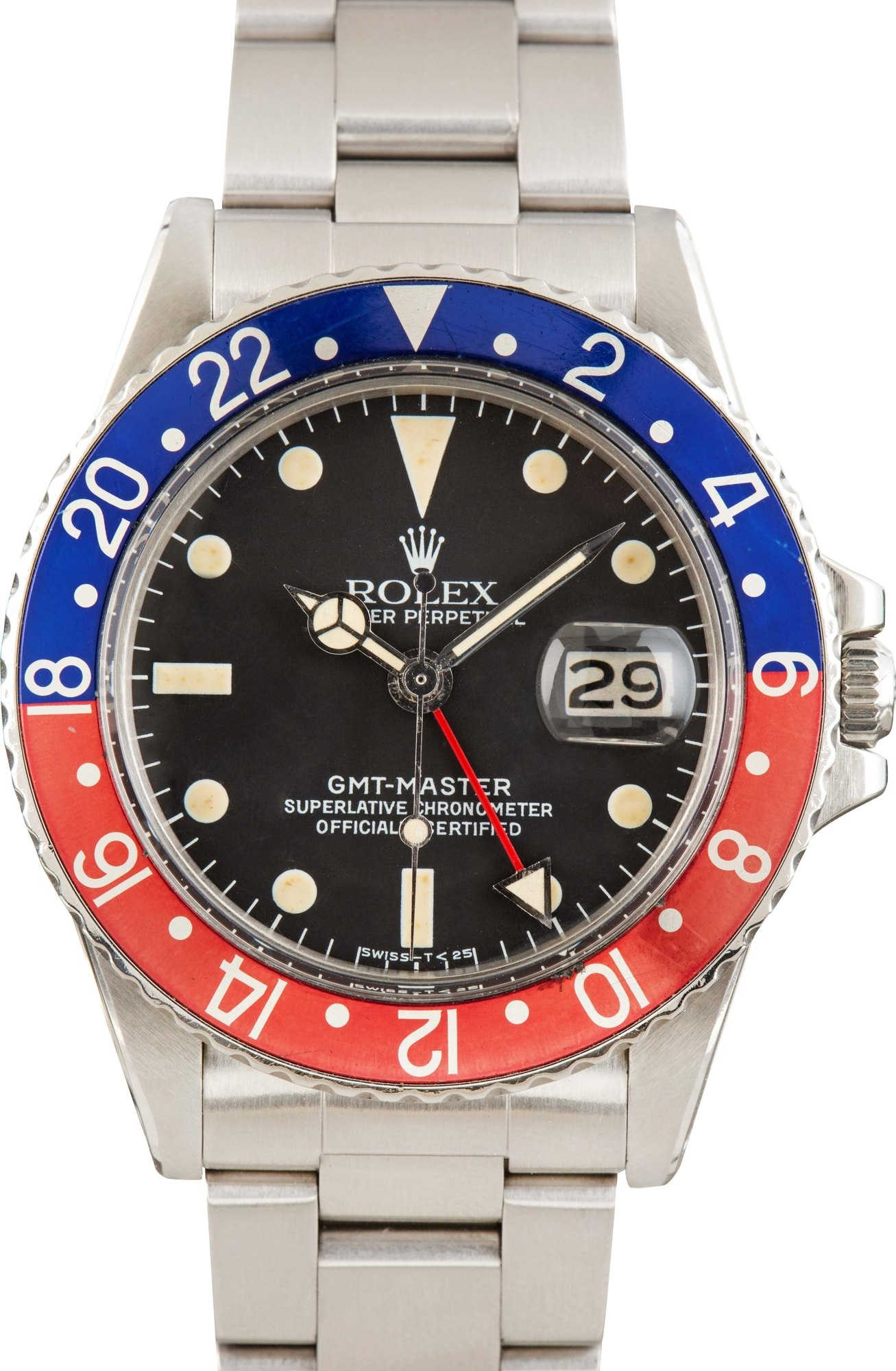 174829 Vintage Rolex GMT-Master Ref. 1675 Steel Pepsi