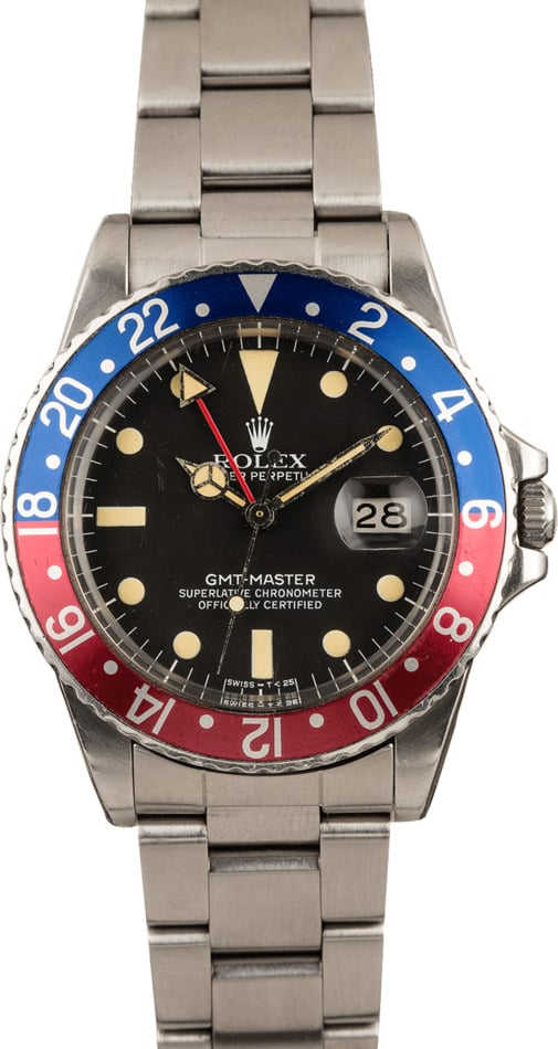 Vintage 1982 Rolex GMT-Master 16750 Pepsi
