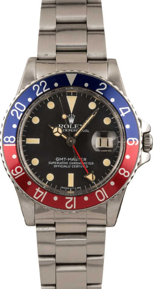 Vintage Rolex GMT-Master 16750 'Pepsi' Insert 1979