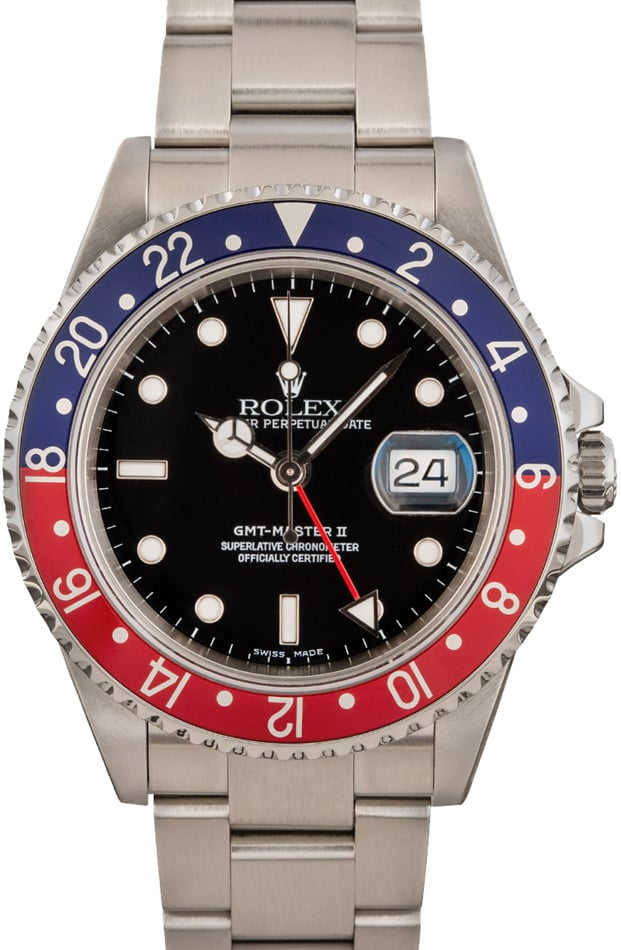 Men's Rolex GMT Master II Ref. 16710 Pepsi