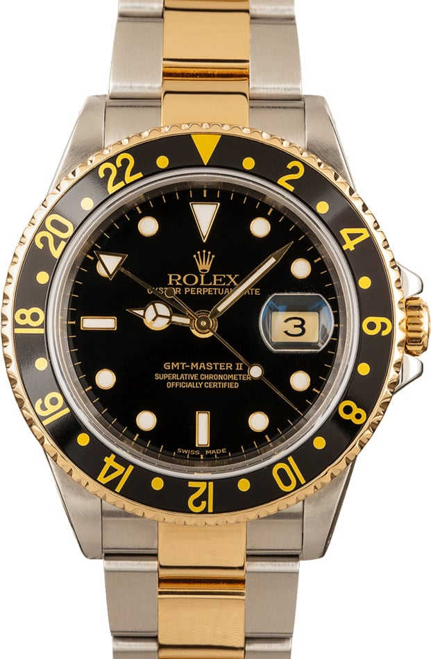 Buy Used Rolex GMT-Master II 16713 | Bob's Watches - Sku
