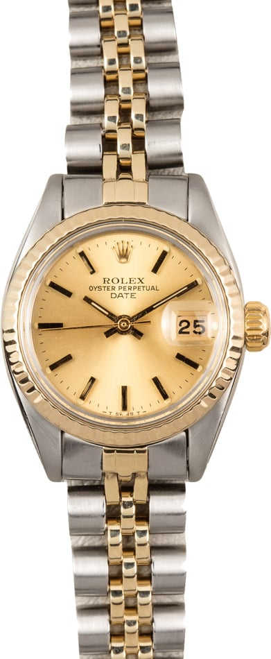 Rolex Ladies Date 6917 Champagne Jubilee