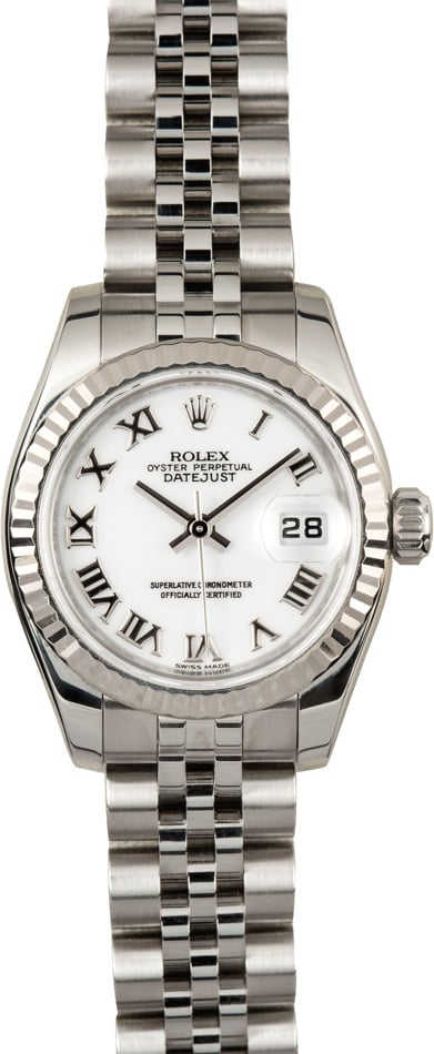 Rolex Ladies Datejust 179174 White Roman