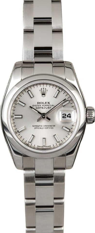 Ladies Rolex Datejust 179160 Silver Dial