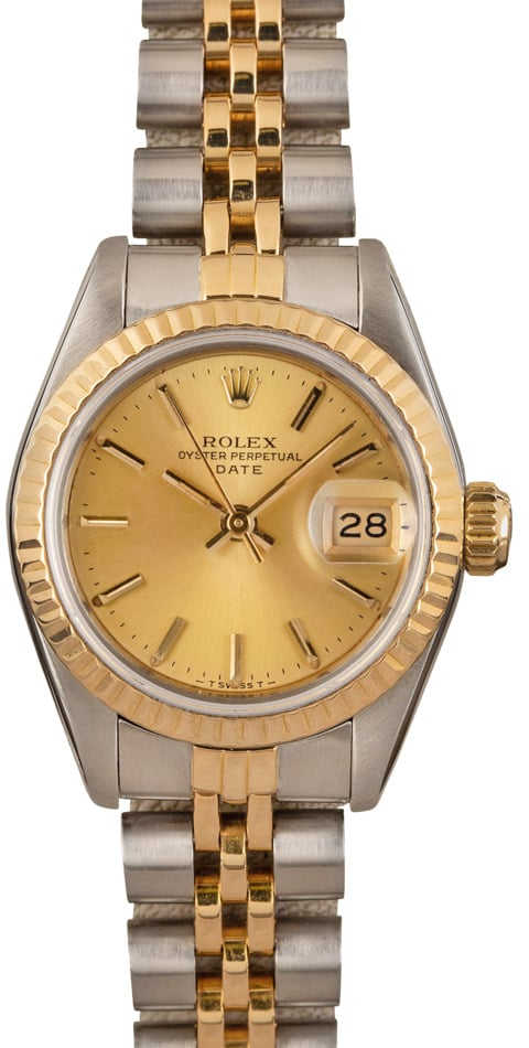 Ladies Rolex Two-Tone Datejust Watch Ref. 69173 with Factory