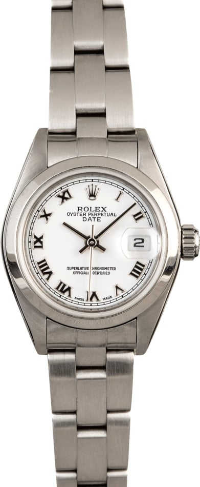 Rolex Lady Date 79160 White Roman Dial