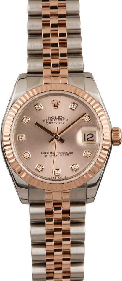 Pre Owned Rolex Datejust 178271 Diamond Dial
