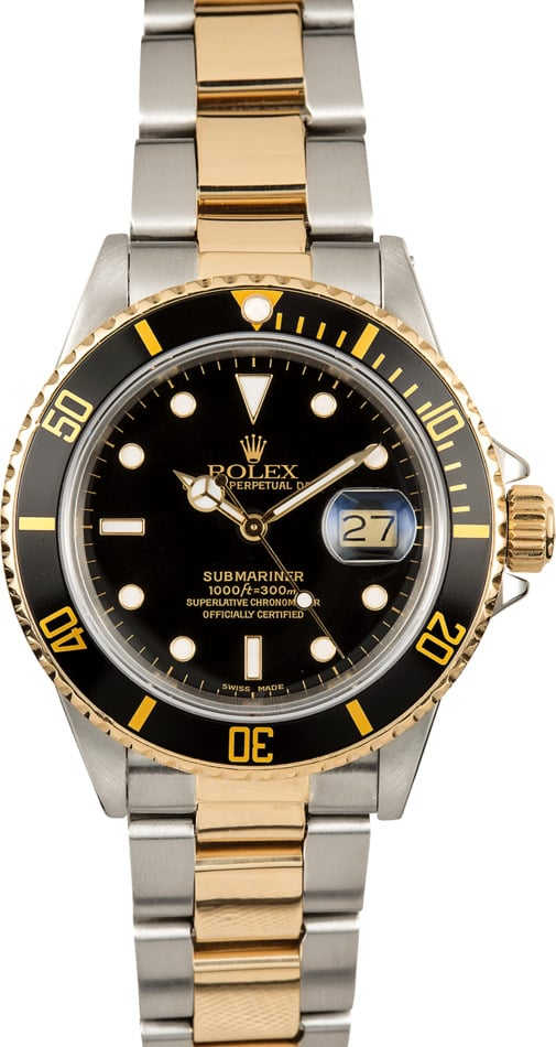 Rolex Oyster Perpetual Submariner 16803 Two-Tone