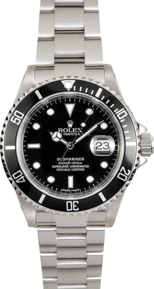 Buy Used Rolex Submariner 16610 | Bob's Watches - Sku: 113837